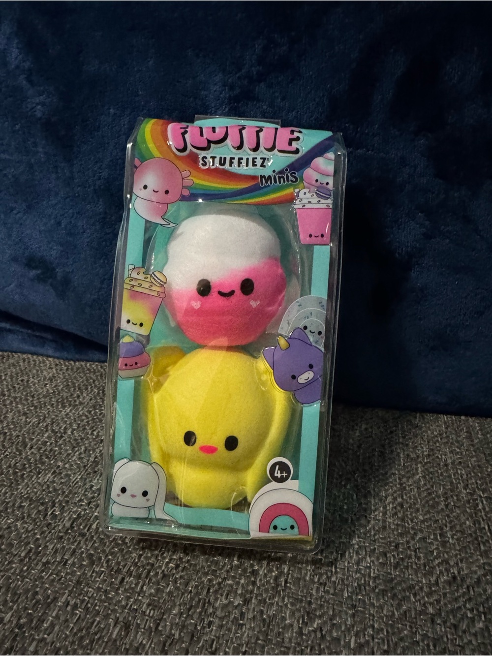 Fluffie Stuffiez Minis Pink & Yellow Plush Duo brand new